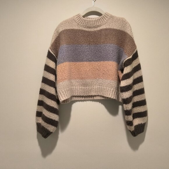 Willow & Wind  Multicolor Striped Knit Sweater Size L - Picture 1 of 6